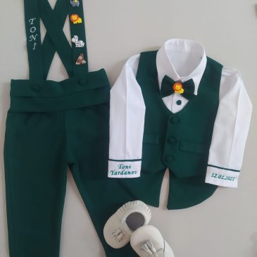 Yeşil Yelekli Smokin Takım