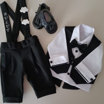 Siyah Yelekli Smokin Takım