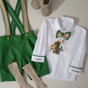 Ördek Başı Yeşili Şort Slopet Takım