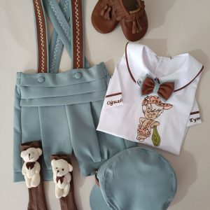 Küf Yeşili Şort Slopet Takım