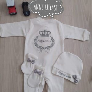 Gri Taç Başak Detaylı 3. Hastane Çıkış Seti Gri Taç Başak Detaylı 3. Hastane Çıkış Seti