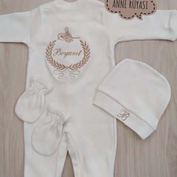 Tuğra ve Başak Detaylı Sütlü Kahve 3. hastane çıkış seti