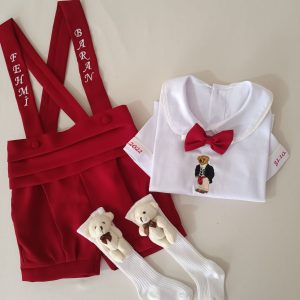 Kırmızı Şort Slopet Takım