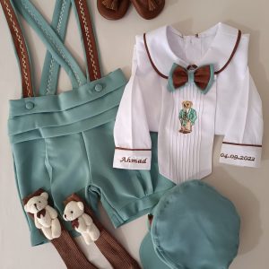 Küf Yeşili Şort Slopet Takım