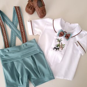 Küf Yeşili Şort Slopet Takım