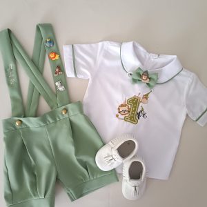 Küf Yeşili Şort Slopet Takım