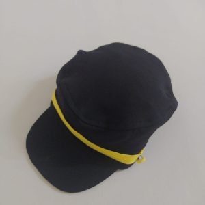 Sarı Detaylı Siyah Kasket