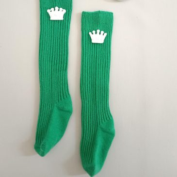 Taç Figürlü Çimen Yeşili Kokulu Çorap
