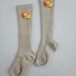 Sarı Aslan Figürlü Sütlü Kahve Kokulu Çorap