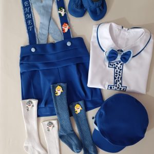 Saks Mavi Şort Slopet Takım