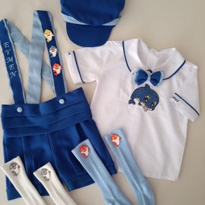 Saks Mavi Şort Slopet Takım